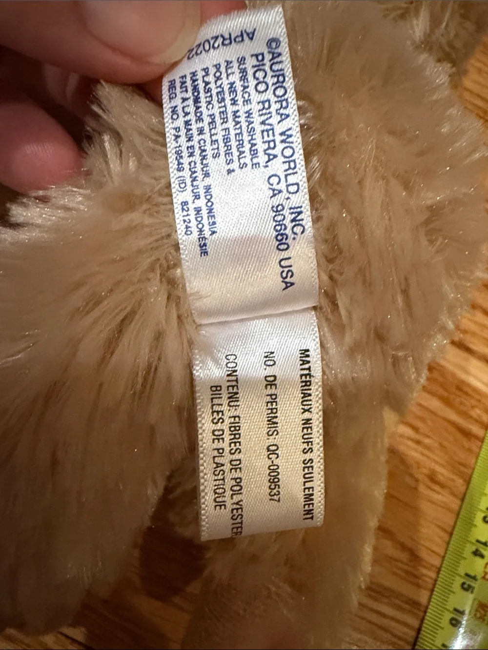 Aurora World Mini Flopsie sloth plush toy